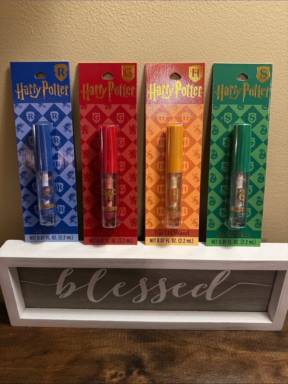 Set of Four Harry Potter Lip Oil Wands